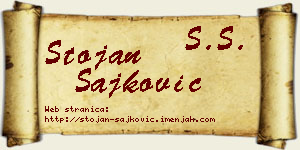 Stojan Šajković vizit kartica